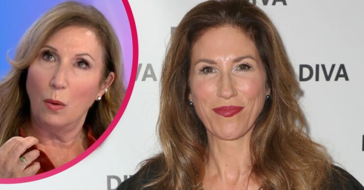 Kay Mellor speaking on Loose Women and Gaynor Faye smiling
