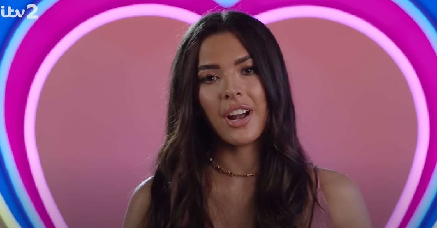 Gemma Owen speaking to the camera during Love Island VT
