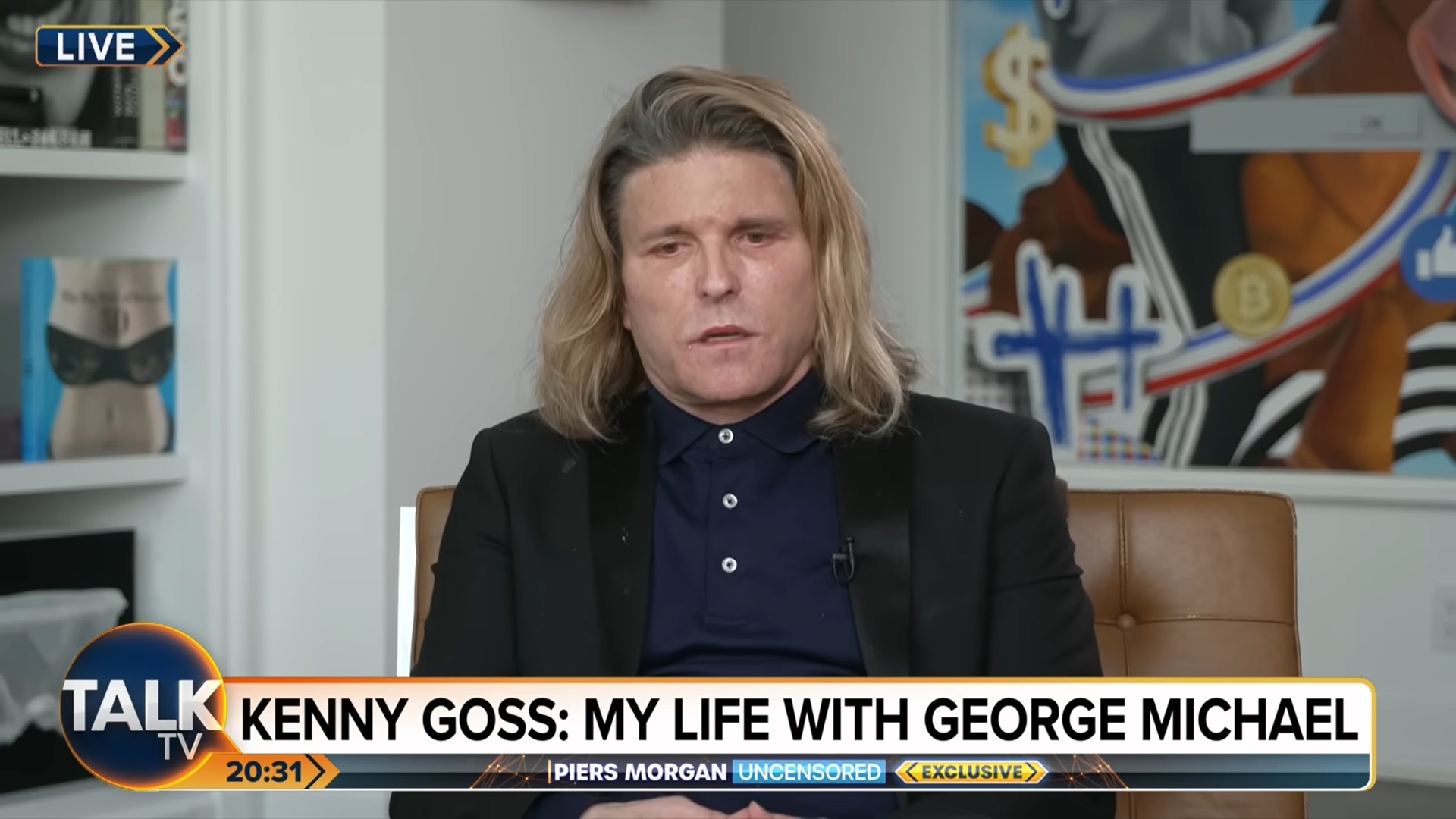 George Michael's ex Kenny Goss looking sad