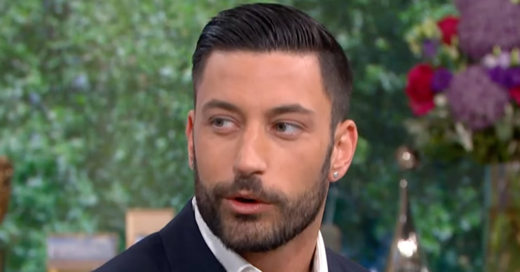 Close up of Giovanni Pernice being interviewed on This Morning