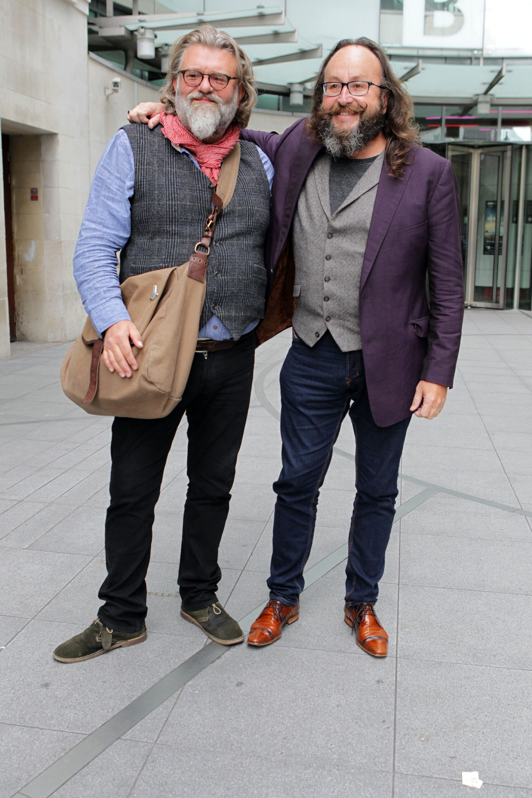 Is King and Dave Myers posing together smiling