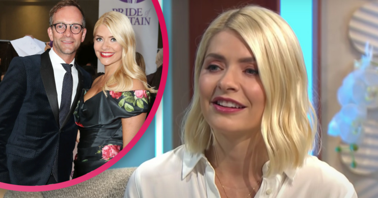 Holly Willoughby and husband Dan on the red carpet