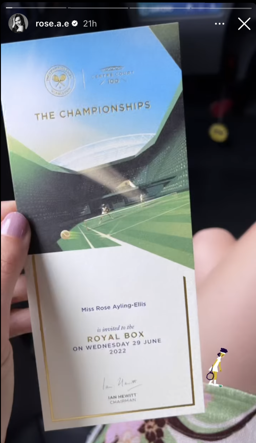 Strictly star Rose Ayling-Ellis shares photo from Wimbledon