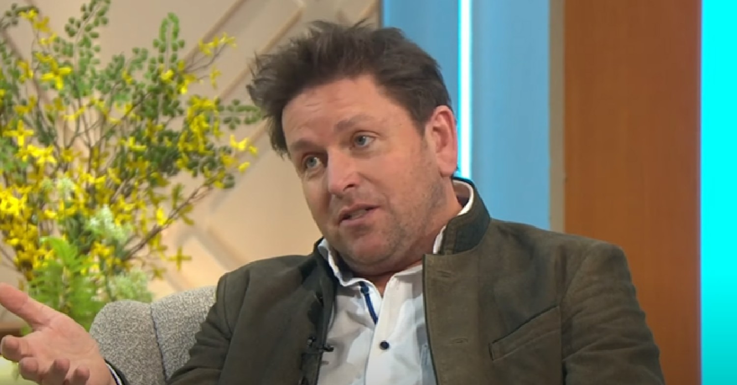 James Martin speaking during Lorraine interview