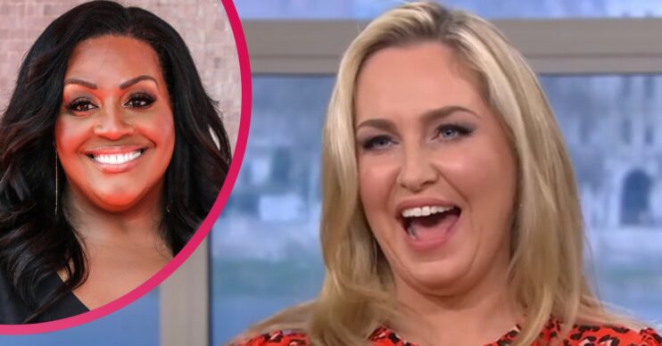 Alison Hammond smiling at the BAFTAs and Josie Gibson smiling on This Morning