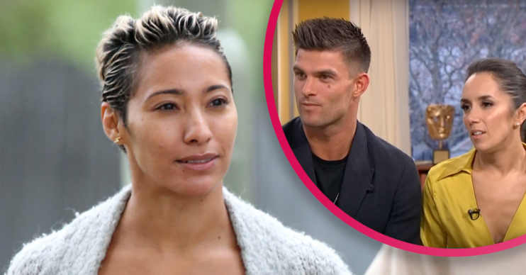 Strictly Come Dancing stars Karen Hauer, Janette and Aljaz looking serious