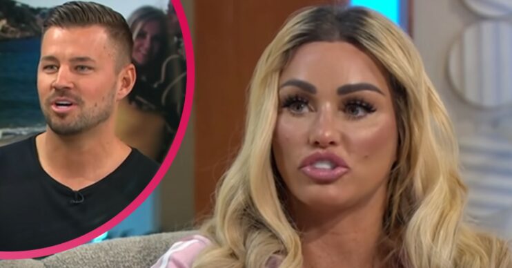 Carl Woods speaking on GMB and Katie Price mid conversation on Lorraine