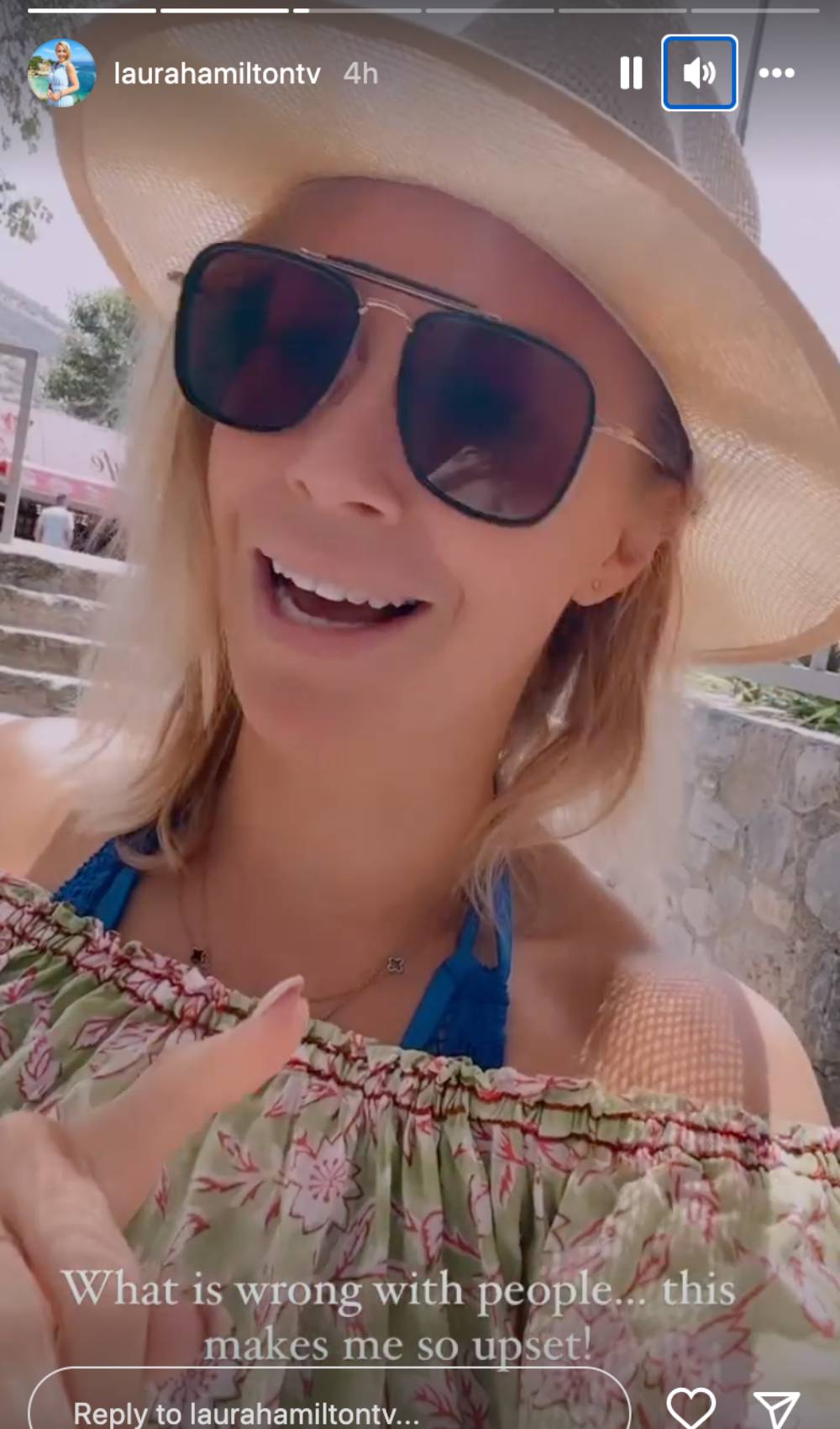 Laura Hamilton addresses Instagram fans
