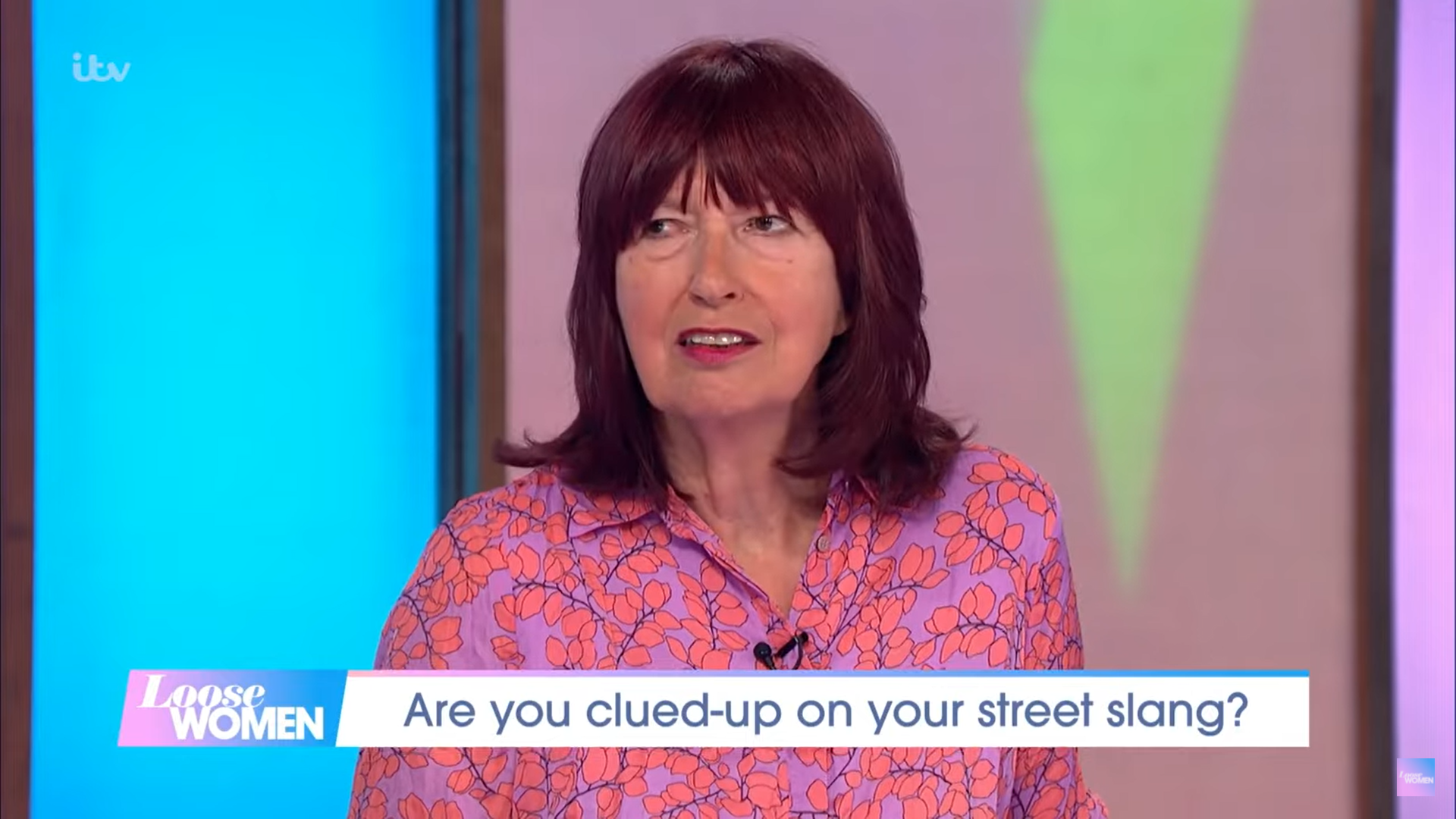 Janet Street-Porter looks serious on Loose Women today
