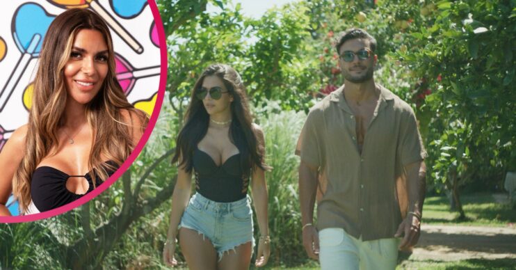 Gemma, Davide and Ekin-Su on Love Island