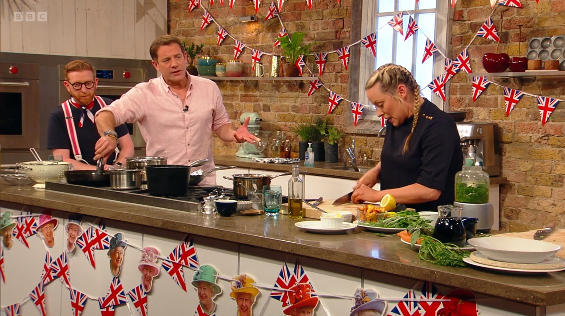 Matt Tebbutt watches Anna Haugh cook on Saturday Kitchen