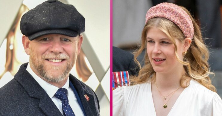 Mike Tindall and Lady Louise Windsor smiling during royal engagements