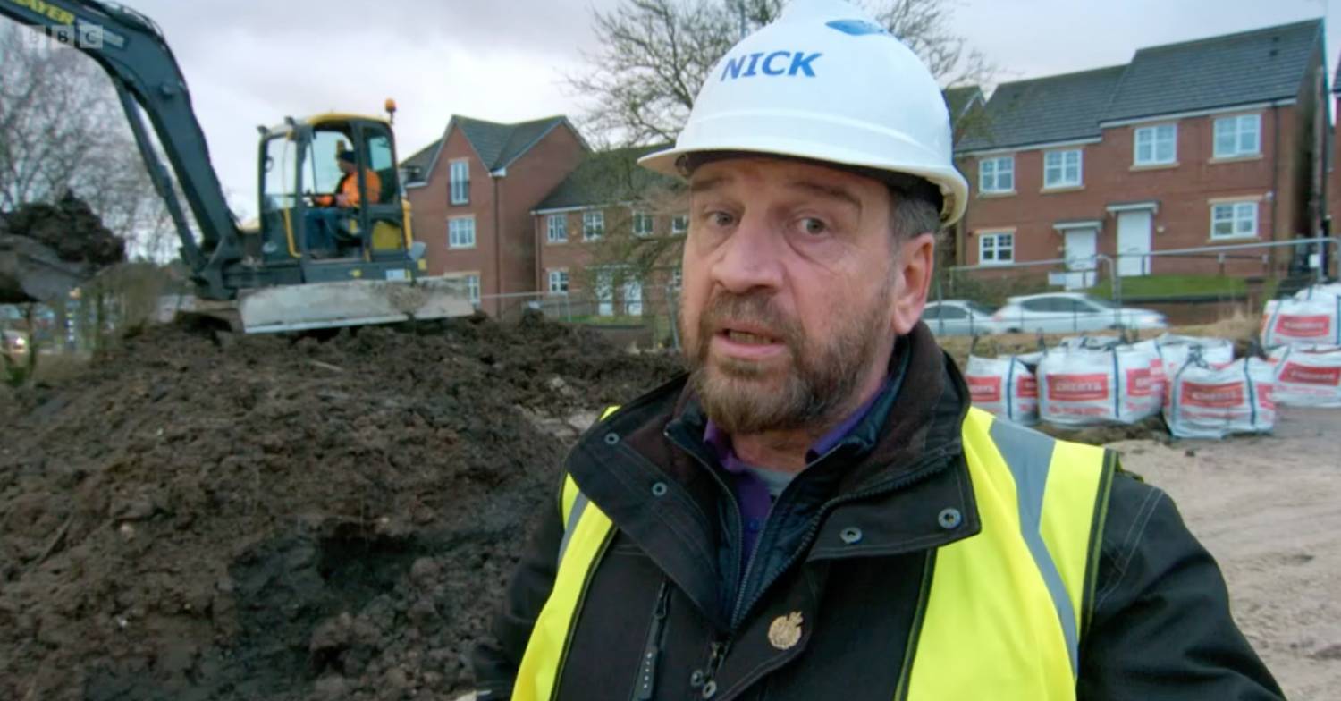 Nick Knowles, host of DIY SOS, on a build for the show