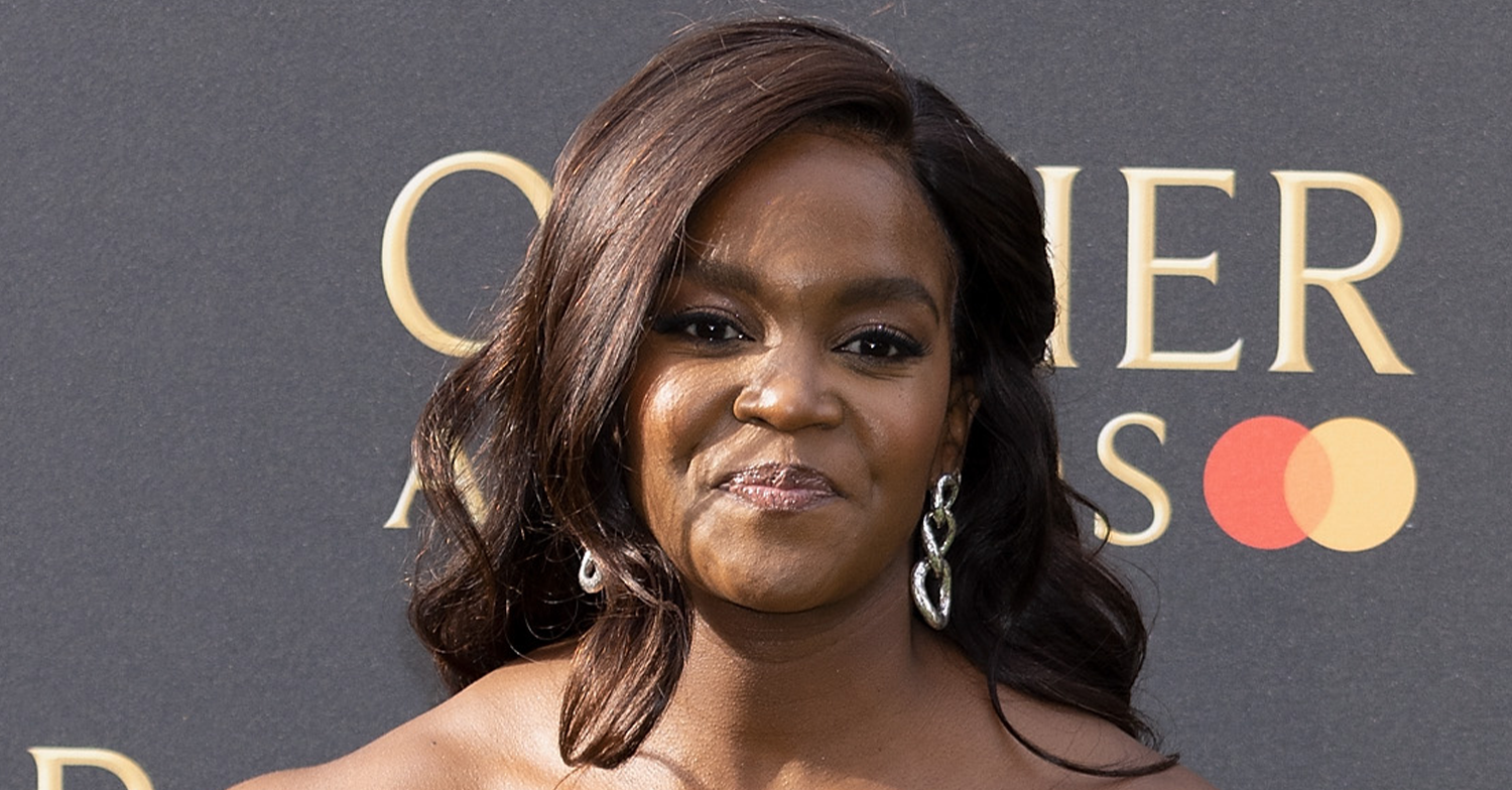 Oti Mabuse posing on the red carpet