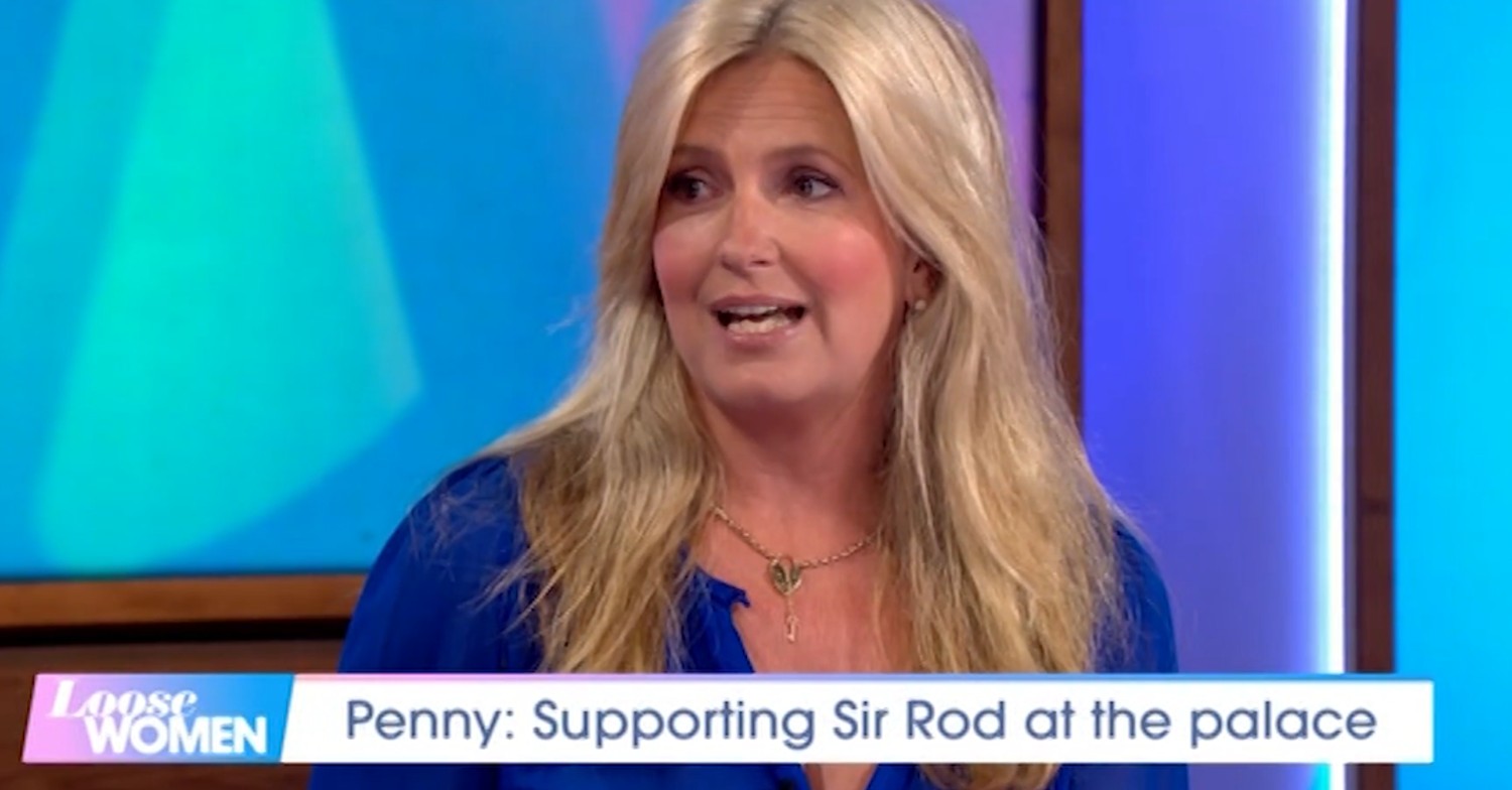 Penny Lancaster speaking on Loose Women