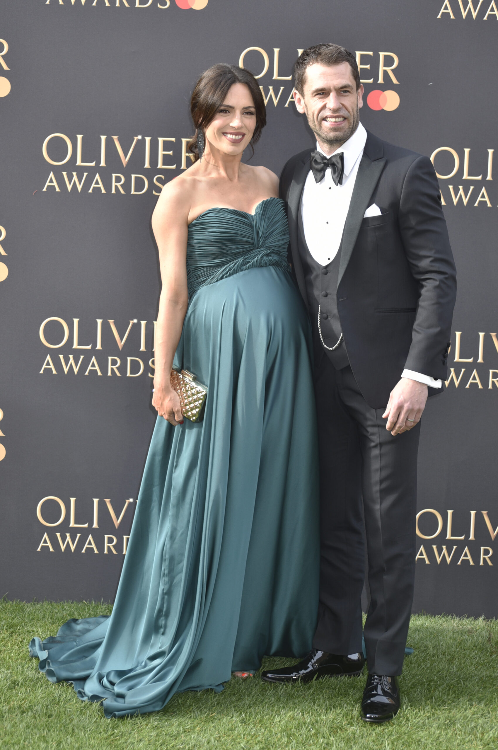 Kelvin Fletcher and his wife on the red carpet