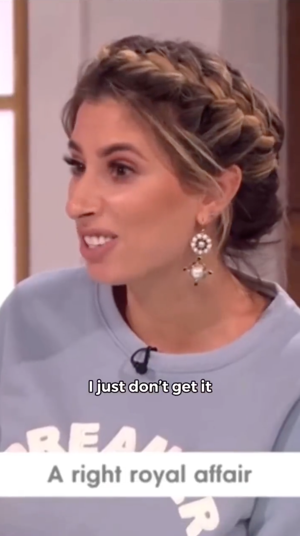 Stacey Solomon passionately speaking on Loose Women