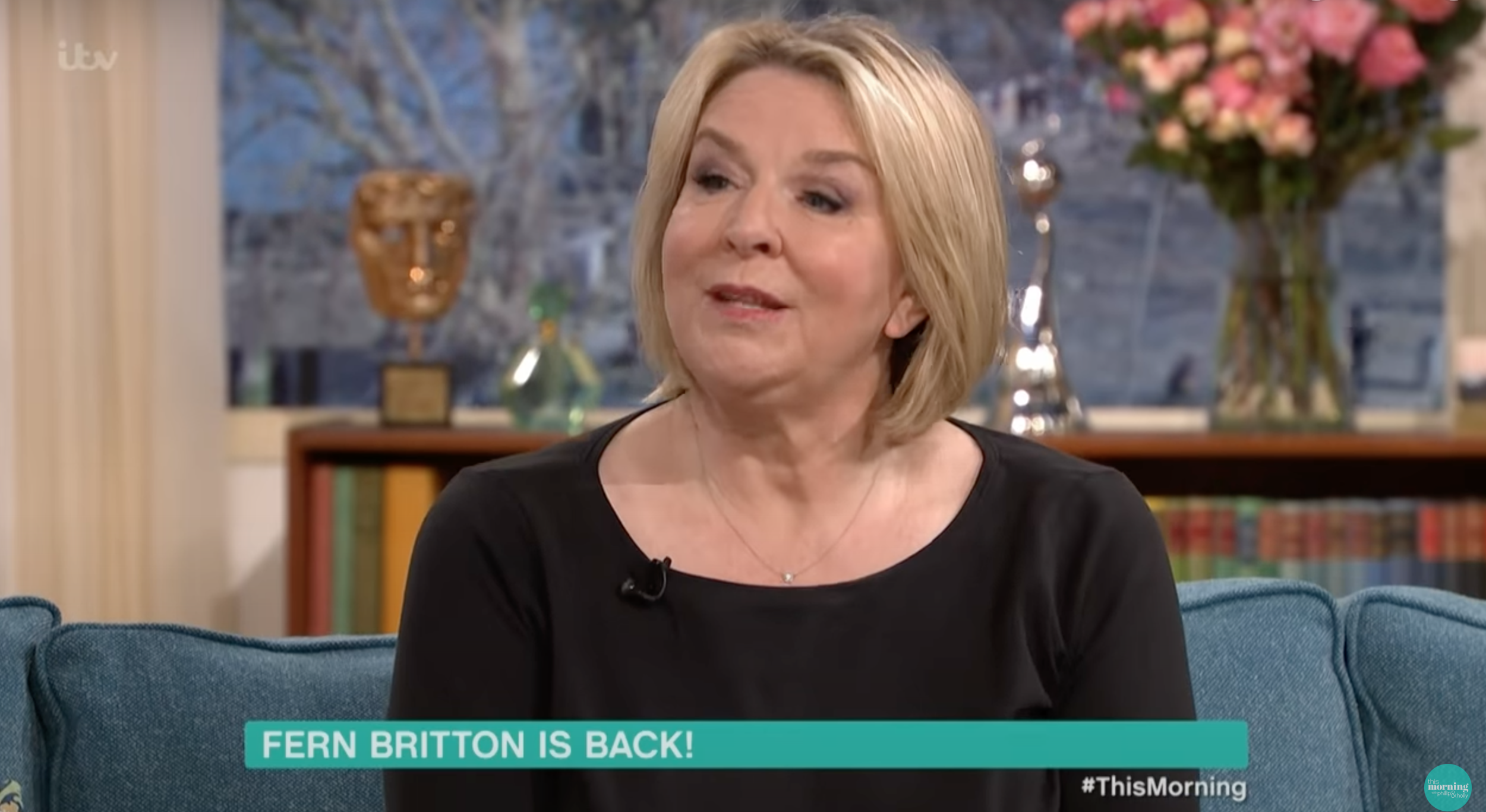 Fern Britton being interviewed on This Morning