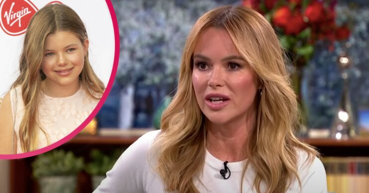 Amanda Holden and her daughter Lexi smiling