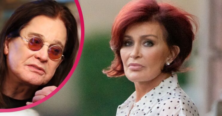 Ozzy Osbourne talking on GMB adn Sharon Osbourne looking serious
