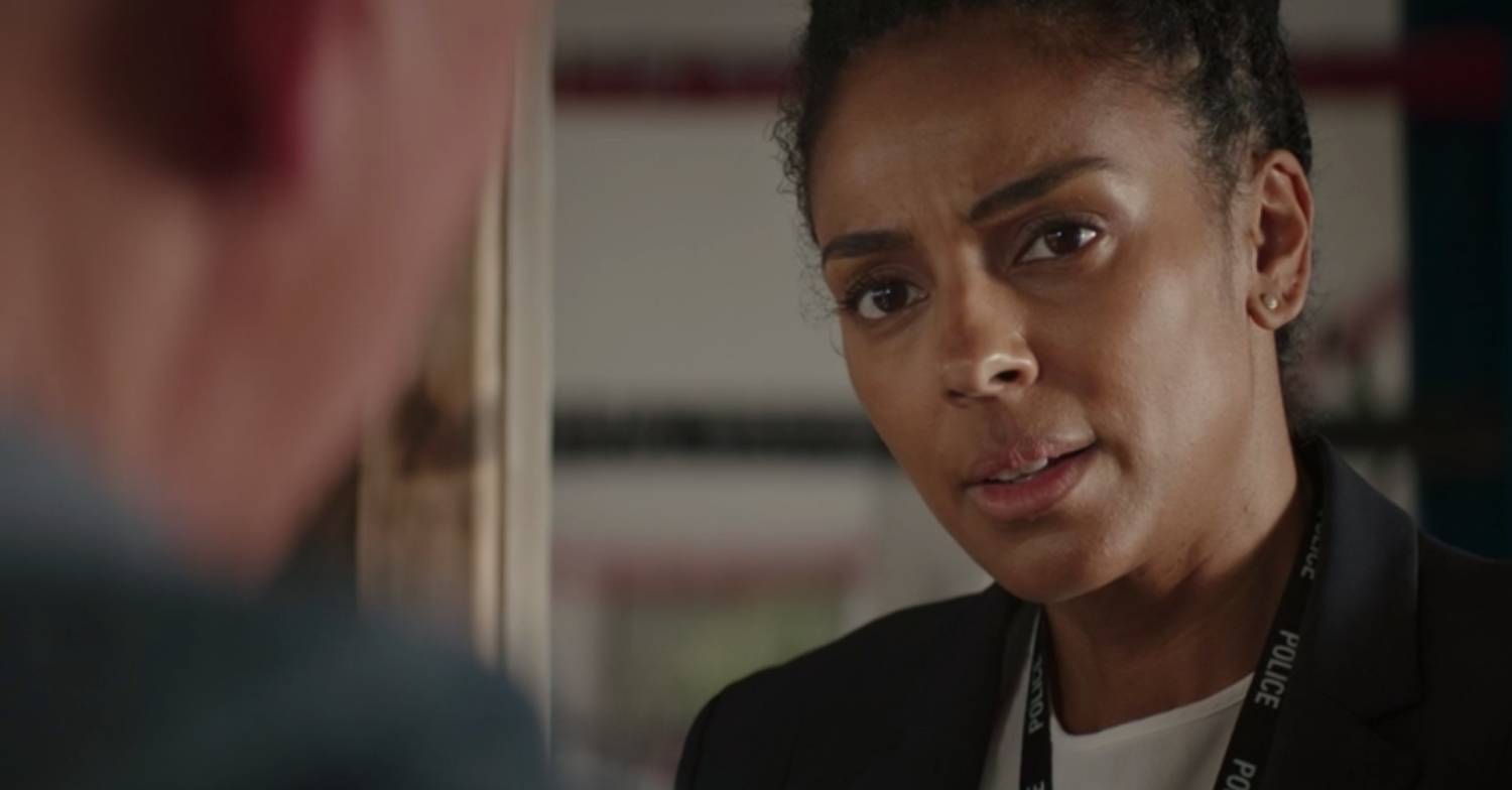 Marsha Thomason looks serious as DS Jenn Townsend in The Bay series