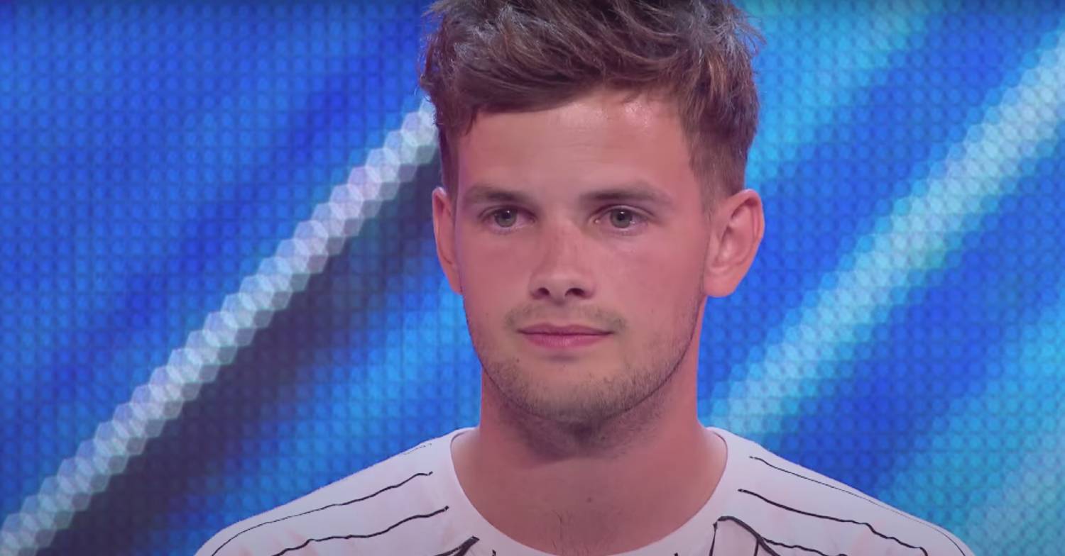 Tom Mann during his X Factor audition