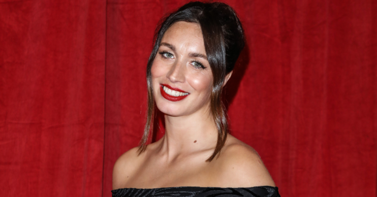 Julia Goulding smiles to camera