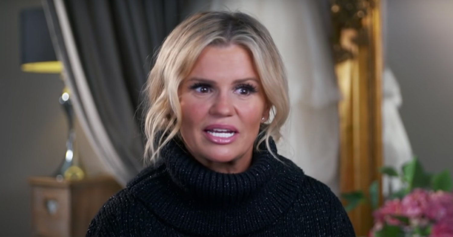 Kerry Katona talks to camera