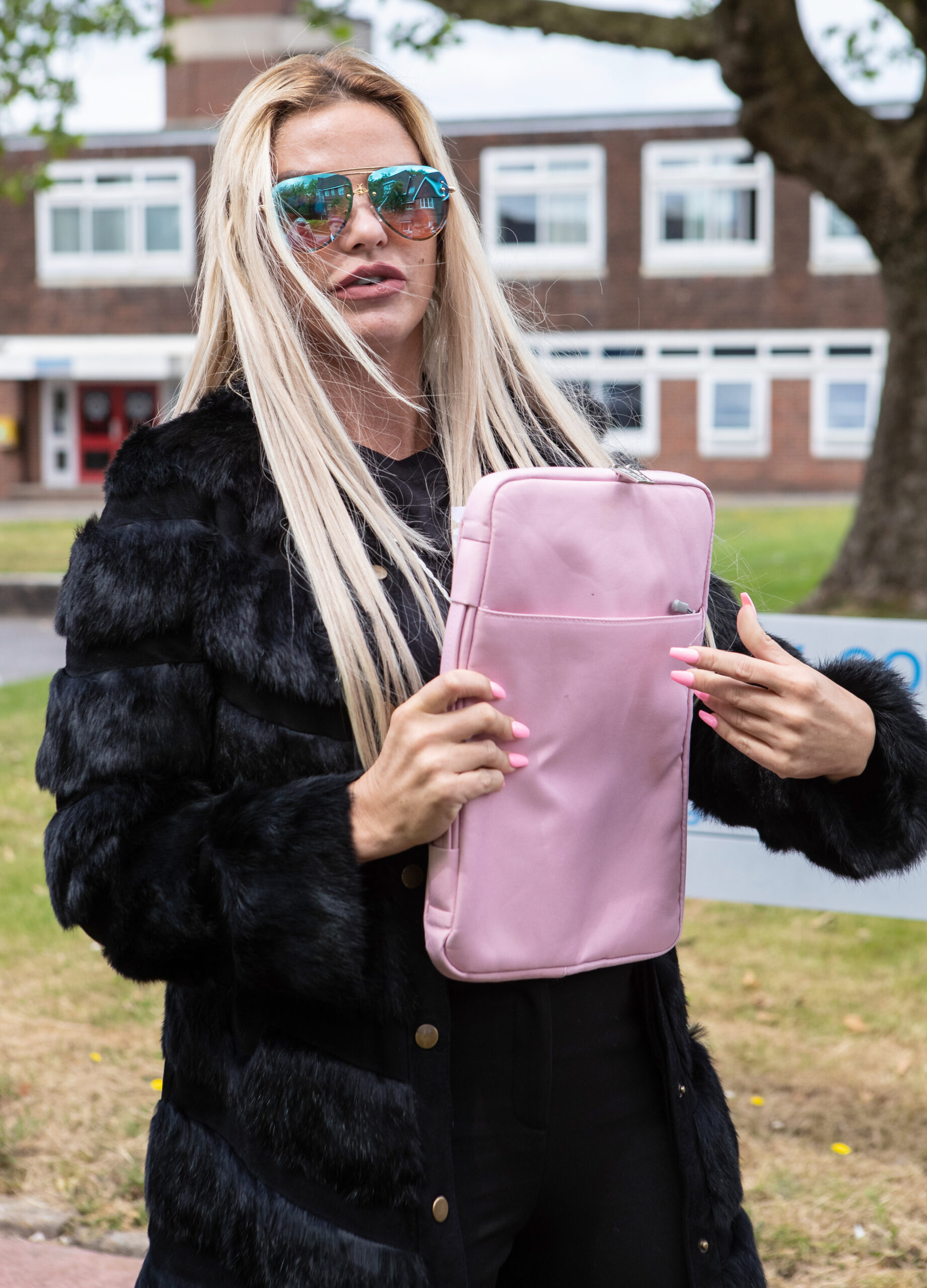Katie Price after appearing in court following claims by ex Kieran Hayler