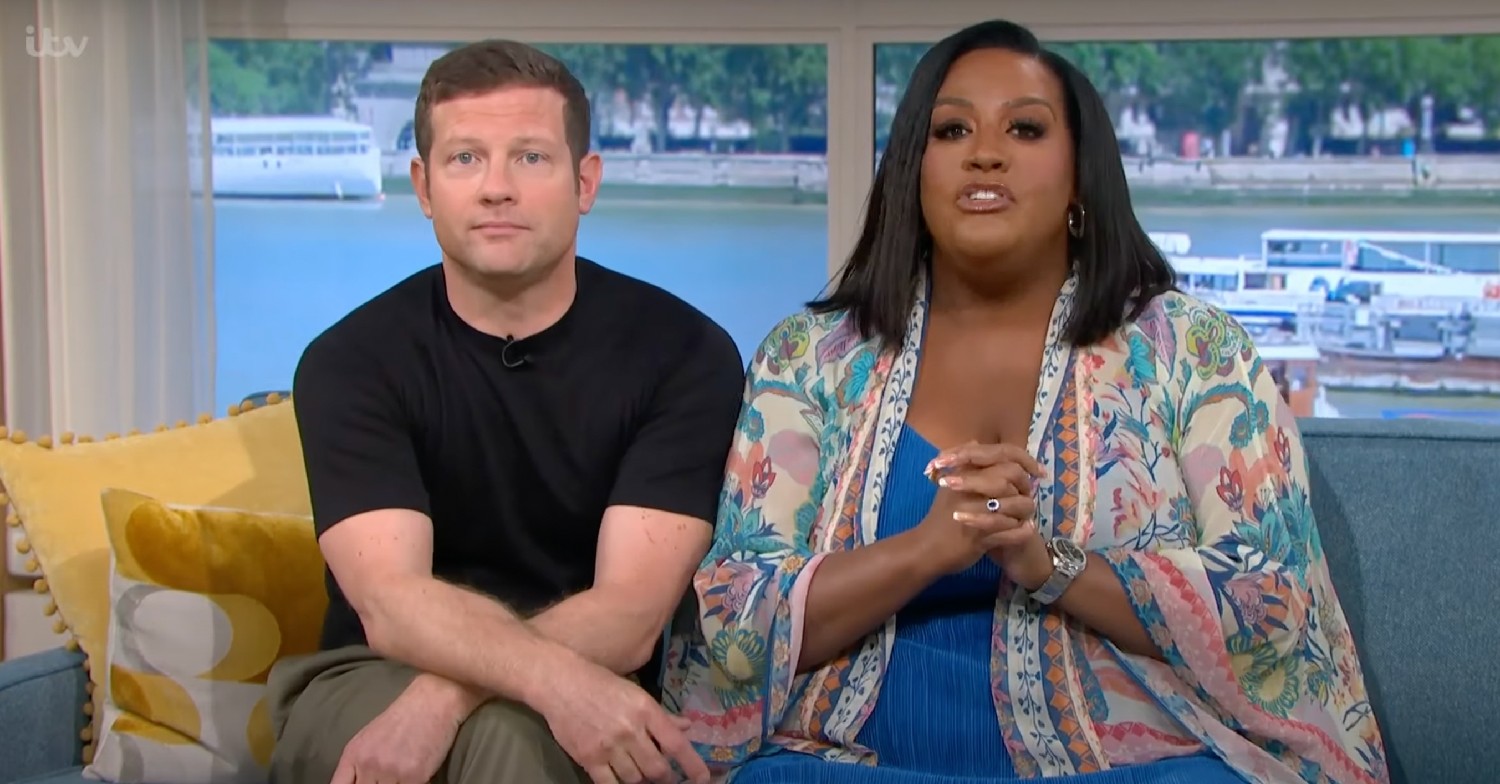 Dermot O'Leary and Alison Hammond presenting This Morning together