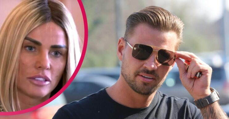 Katie Price and Carl Woods in sunglasses