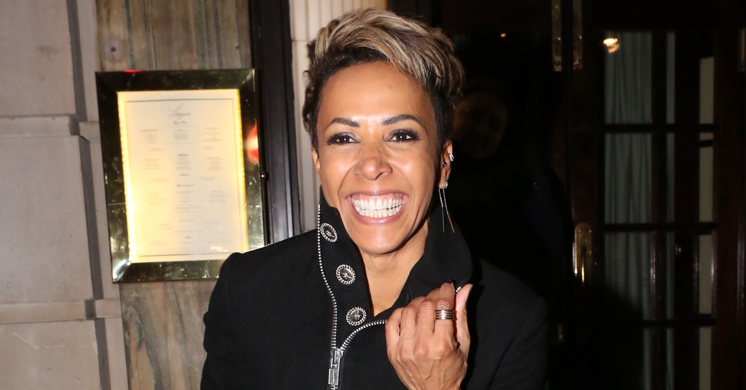 Dame Kelly Holmes  grinning broadly