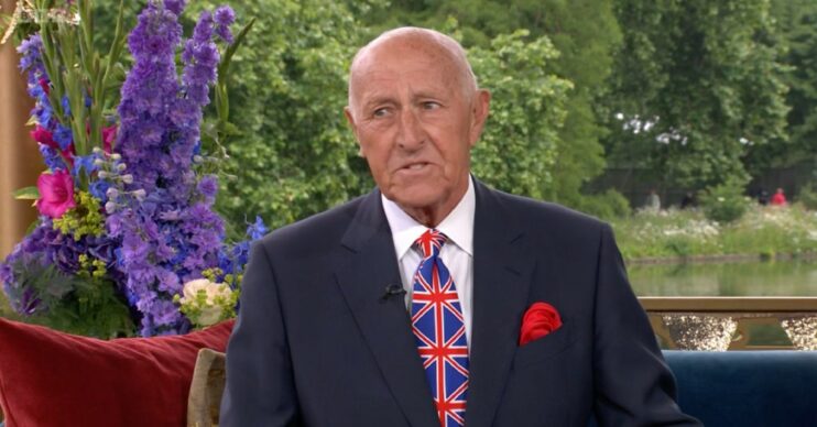 Len Goodman looking cross during BBC Jubilee show