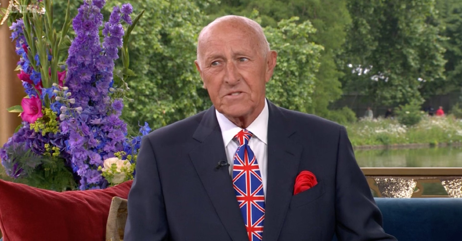 Len Goodman looking cross during BBC Jubilee show