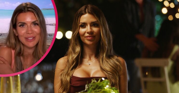 Ekin-Su smiling on Love Island