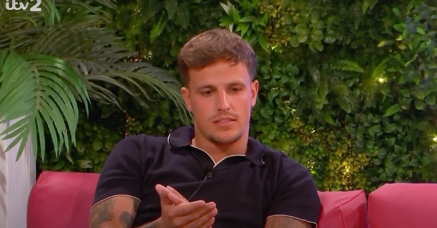 Luca speaking on Love Island 2022