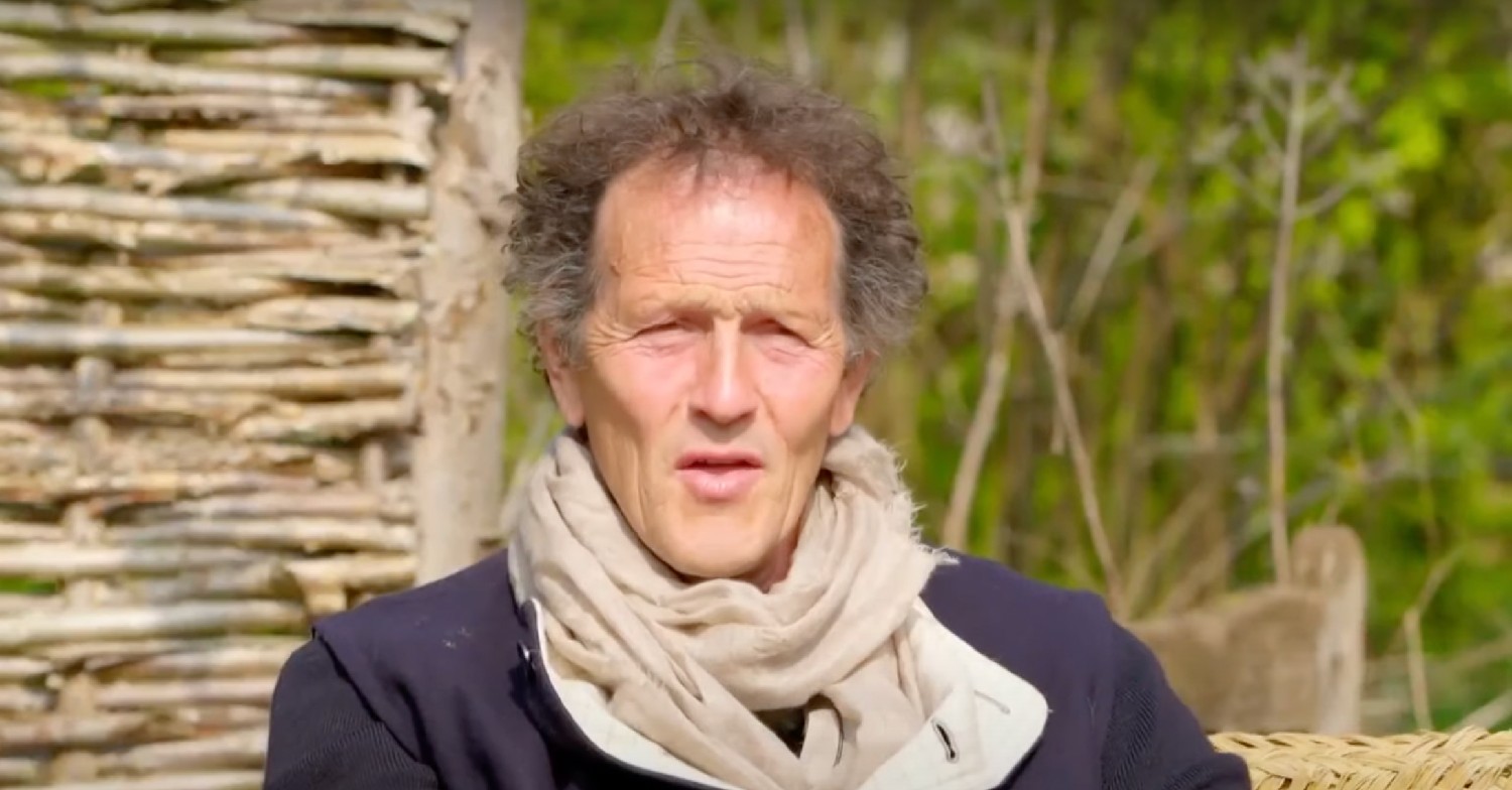 Monty Don sitting outside, speaking 