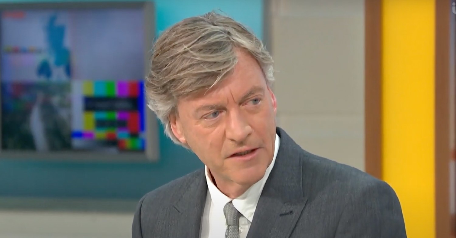 Richard Madeley looking concerned on Good Morning Britain today