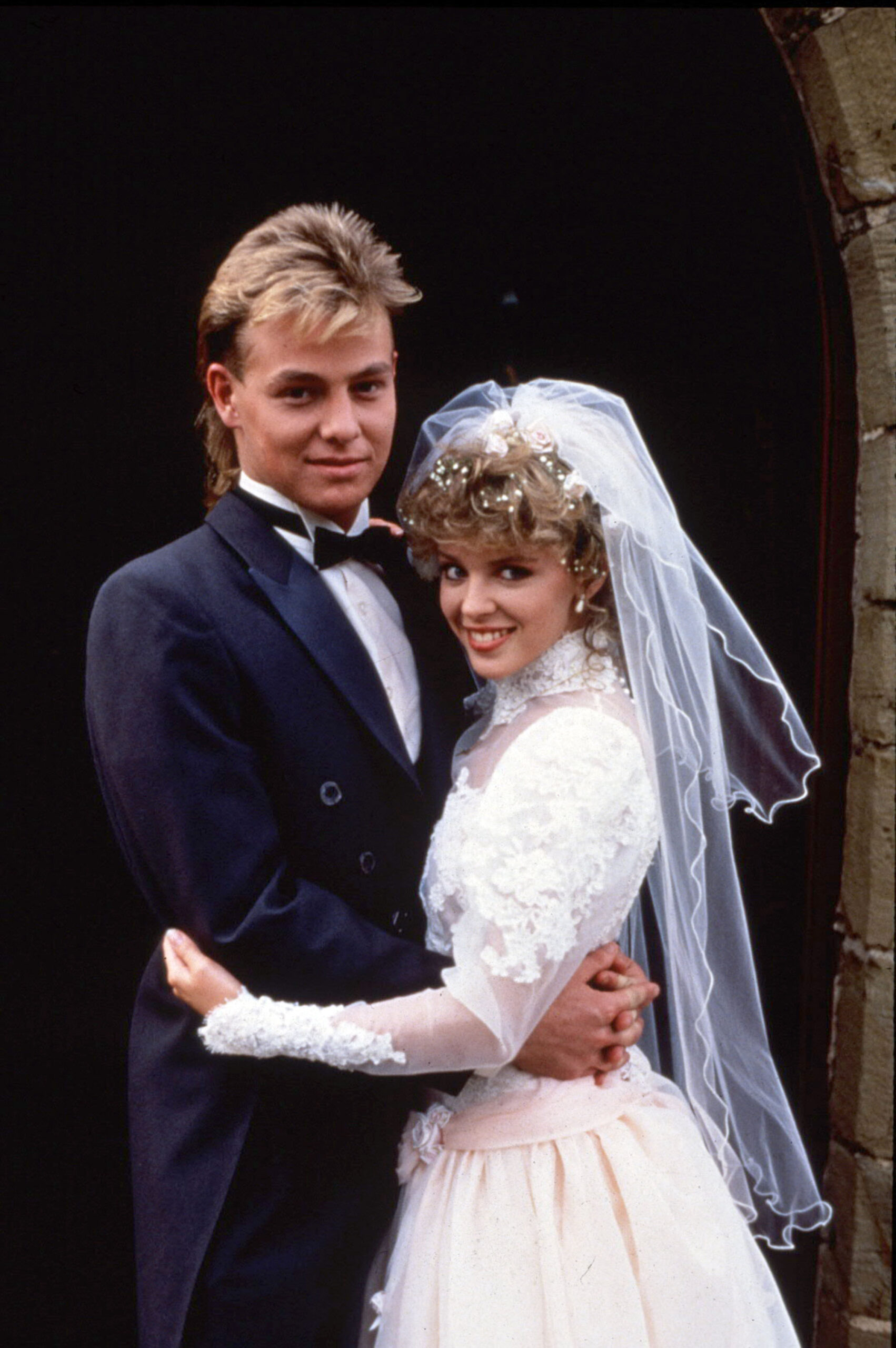 Jason and Kylie Scott and Charlene Robinson wedding Neighbours