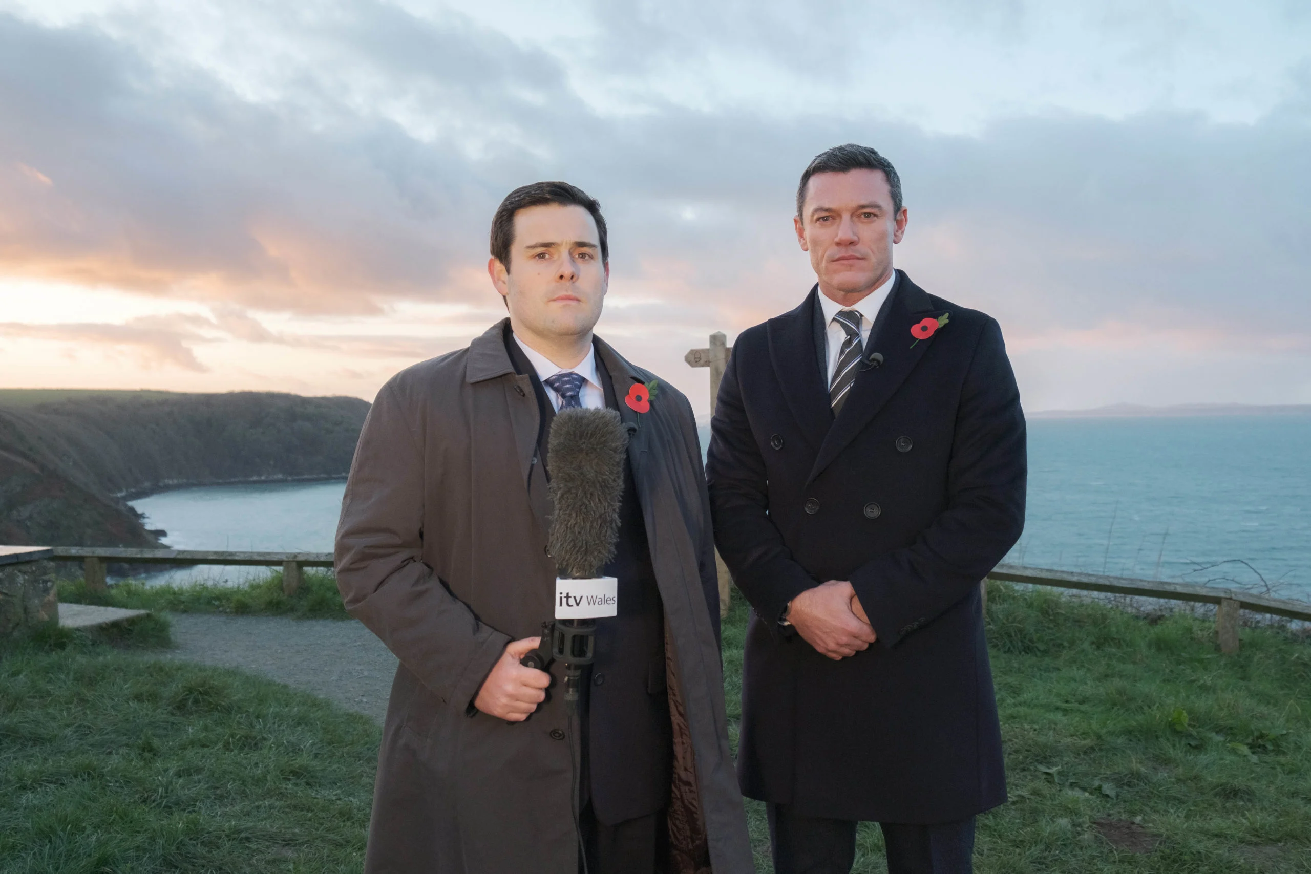 David Fynn and Luke Evans star in The Pembrokeshire Murders (Credit: ITV1)