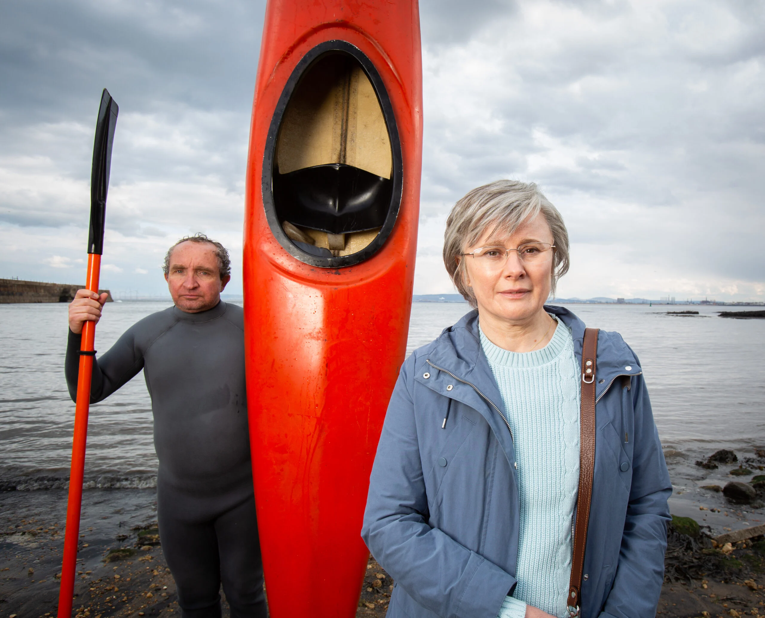 Eddie Marsan and Monica Dolan 