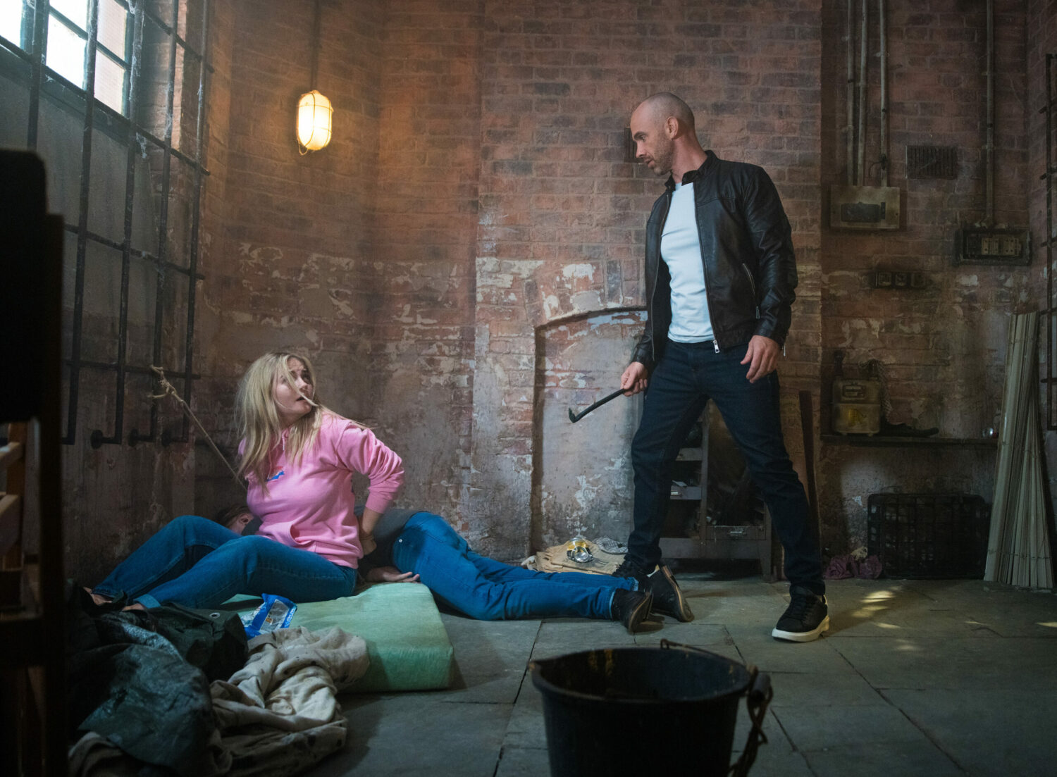 Corrie Kelly is terrified as Kieron holds her captive