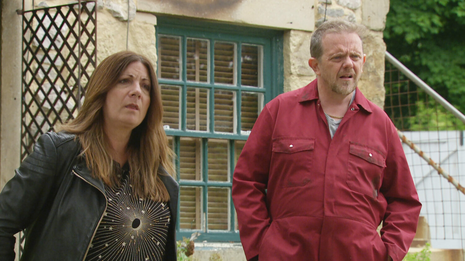 Harriet and Dan angrily confront Gabby and Kim in Emmerdale