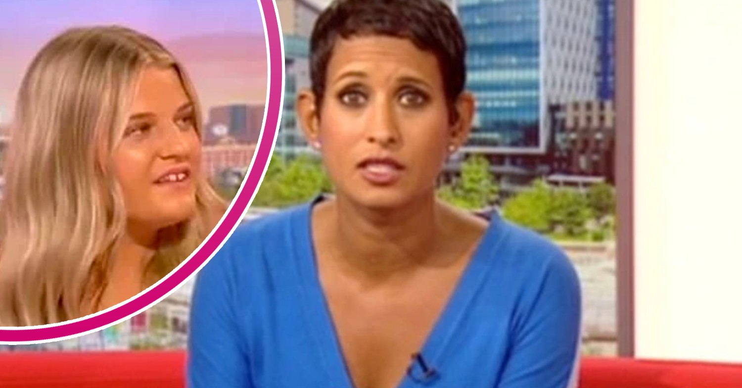 bbc breakfast presenter Nag Munchetty wearing blue