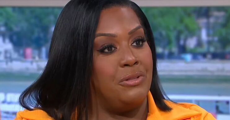 Alison Hammond on This Morning today wearing orange