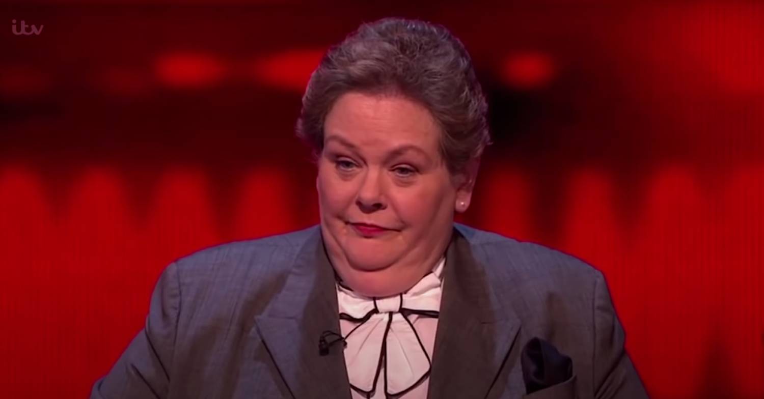 Anne Hegerty gives Bradley Walsh a stern look