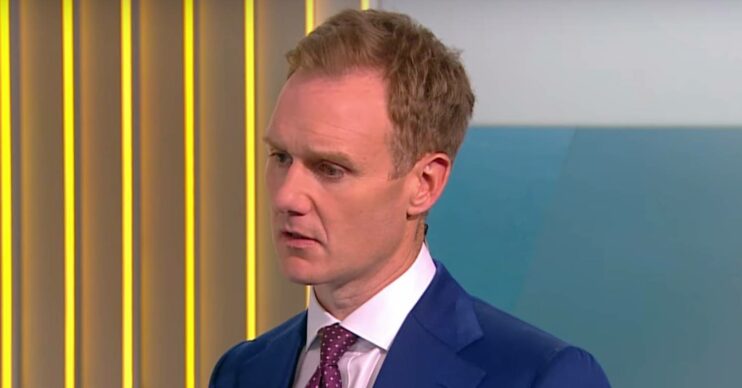 Dan Walker appears concerned