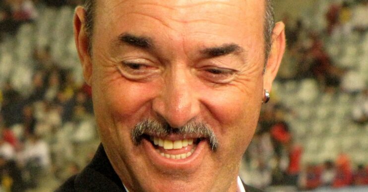 Liverpool football legend Bruce Grobbelaar smiling on TV
