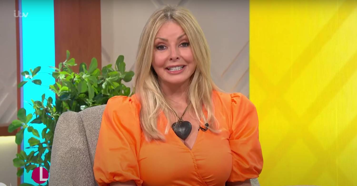 Carol Vorderman filling in for Lorraine