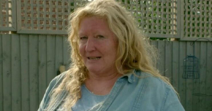 Charlie Dimmock speaking on Garden Rescue